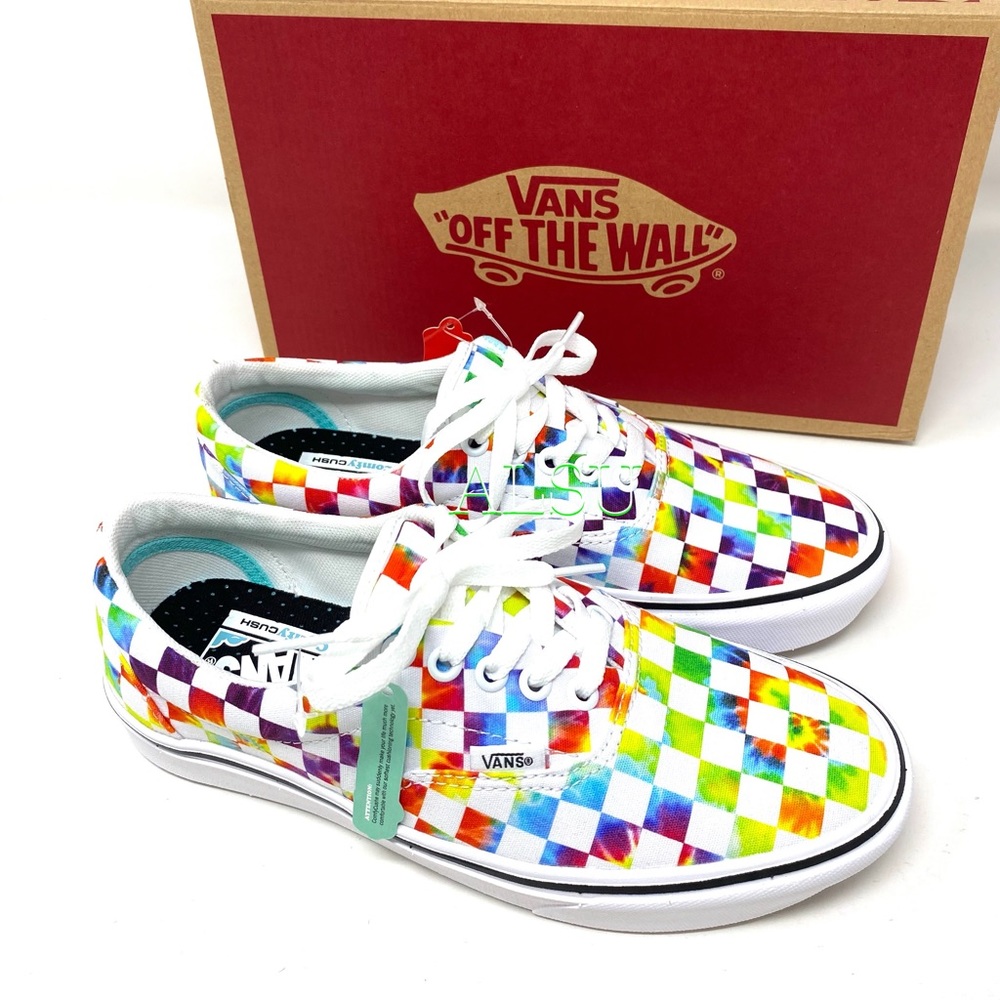 💖MEGA SALE💖VANS Comfycush Era Tie Dye  Mens Checkerboard Multi   VN0A3WM9WWX - Picture 7 of 9